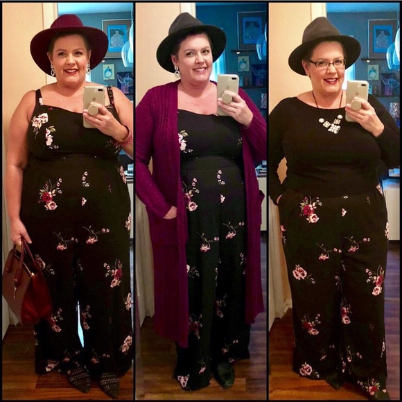 torrid floral jumpsuit